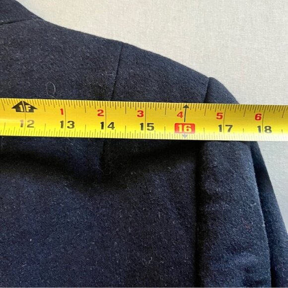 Hush Anders Revere wool blend midi trench jacket Sz M - Picture 12 of 14